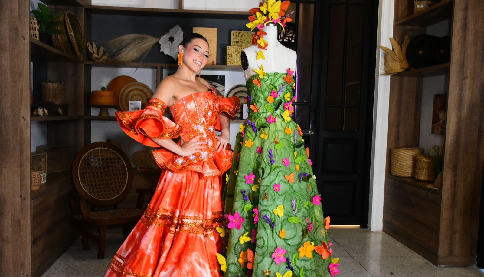 Este es el vestido que lucirá la reina. 