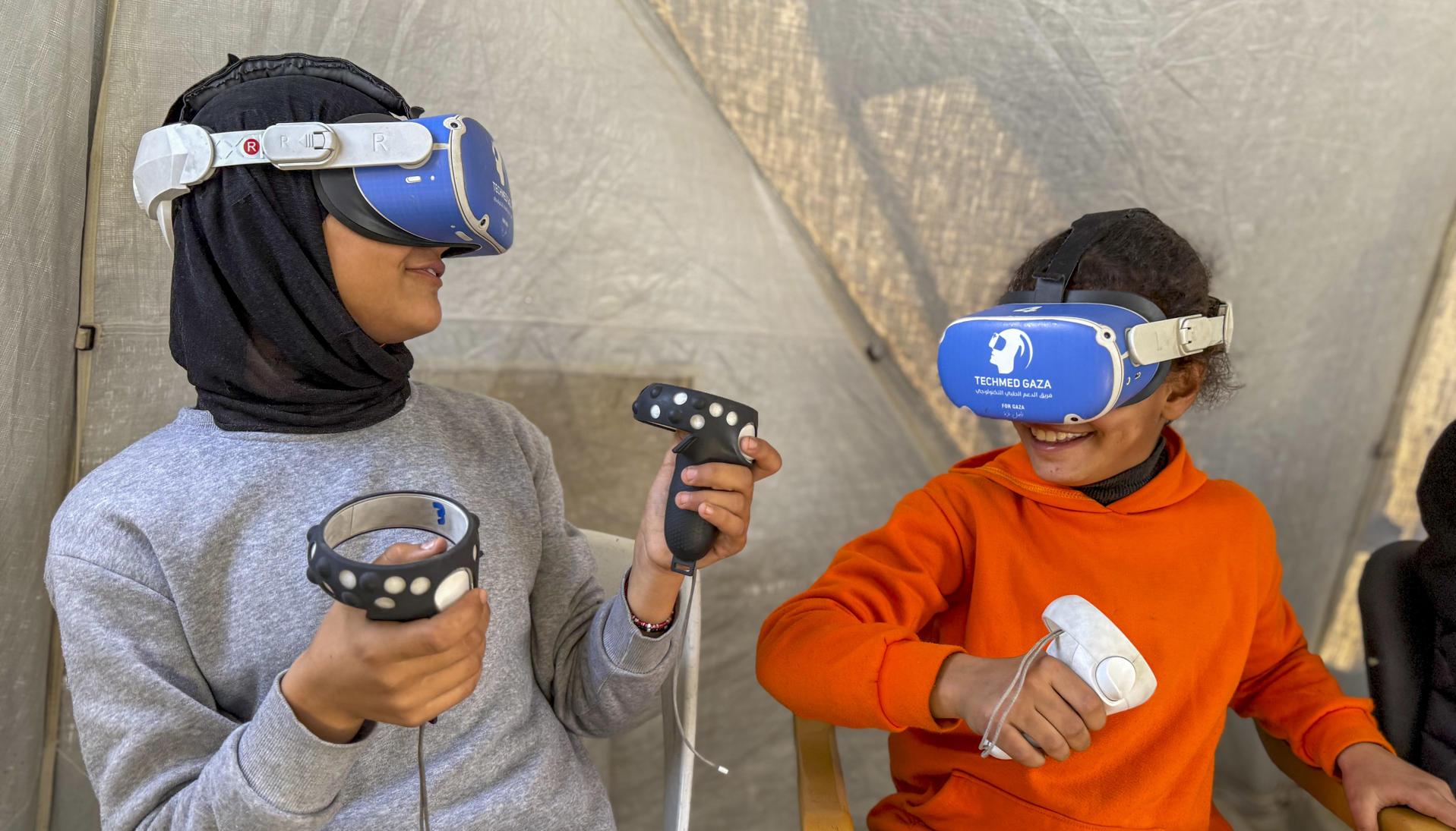 Realidad virtual en Gaza.