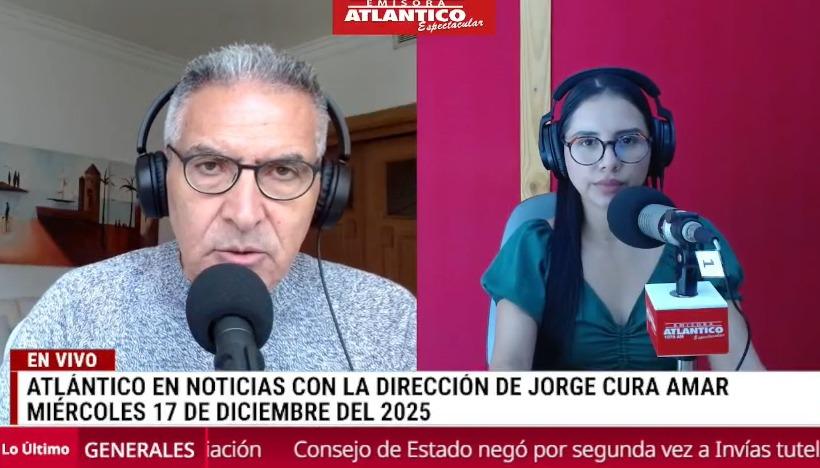 Transmisión de Atlántico en Noticias.