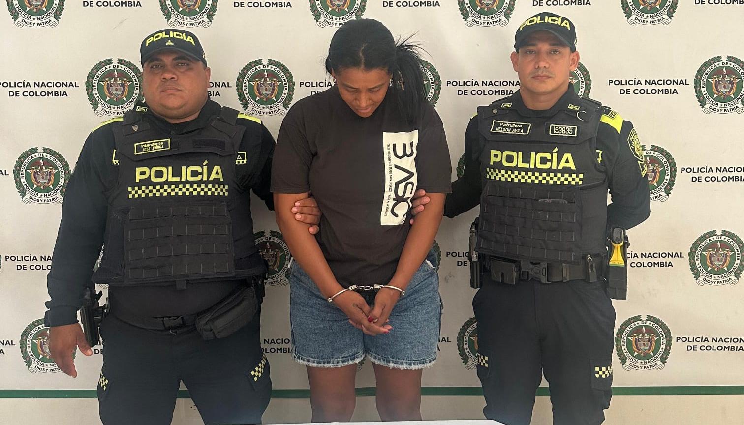 La mujer quedó a disposición de la Fiscalía. 