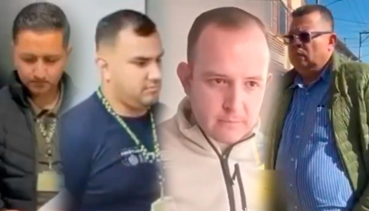 Algunos de los capturados.