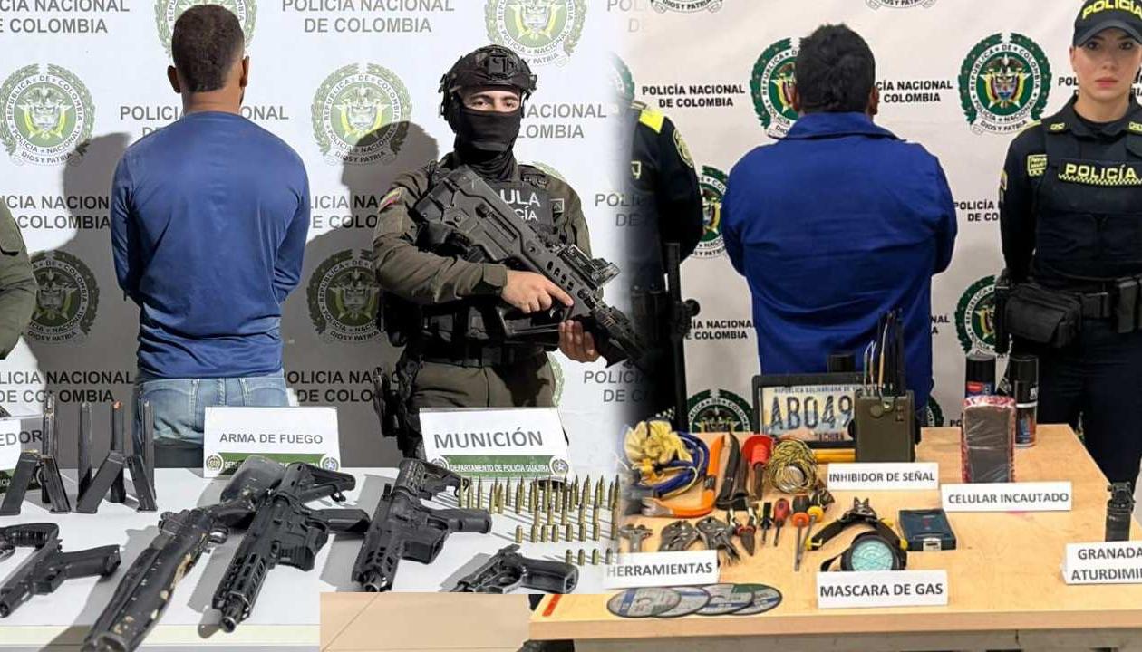 Capturados por el frustrado robo. 