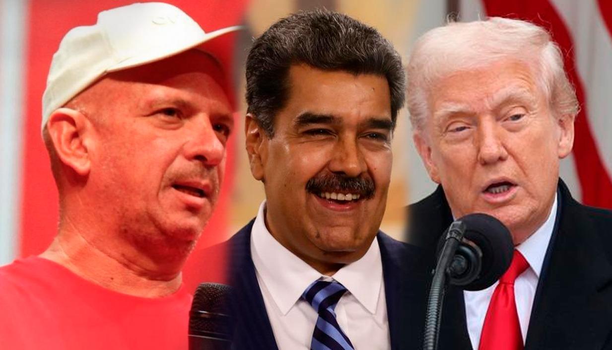 Hugo “El Pollo” Carvajal, Nicolás Maduro y Donald Trump.