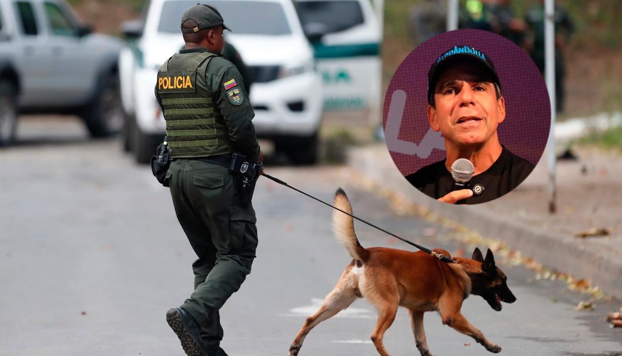 Lugar del atentado e imagen del Alcalde Alex Char.