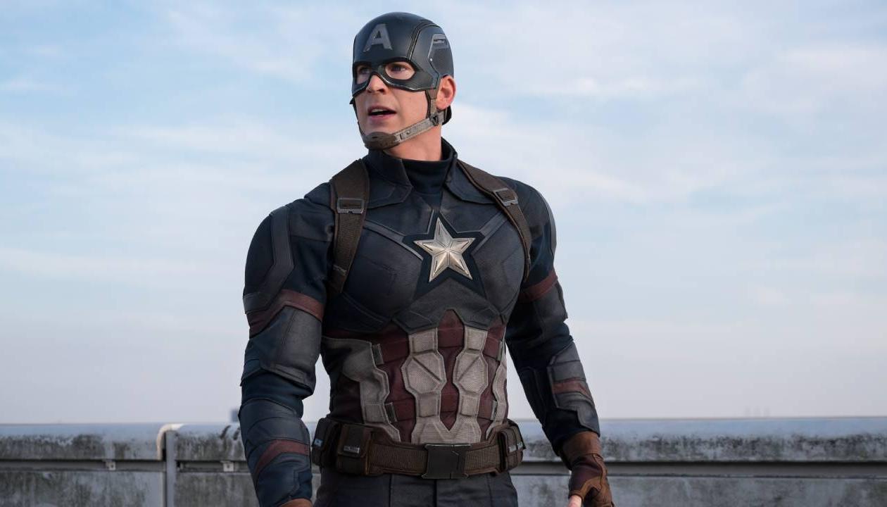 Chris Evans como Capitán América.