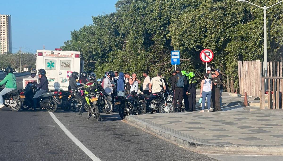 El joven quedó muerto en el lugar. 