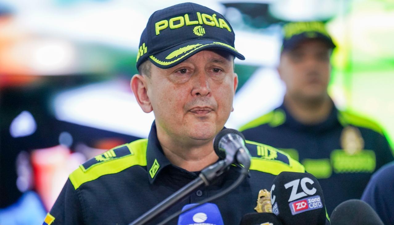 Coronel Miguel Andrés Camelo Sánchez, comandante de la Policía Metropolitana de Barranquilla.