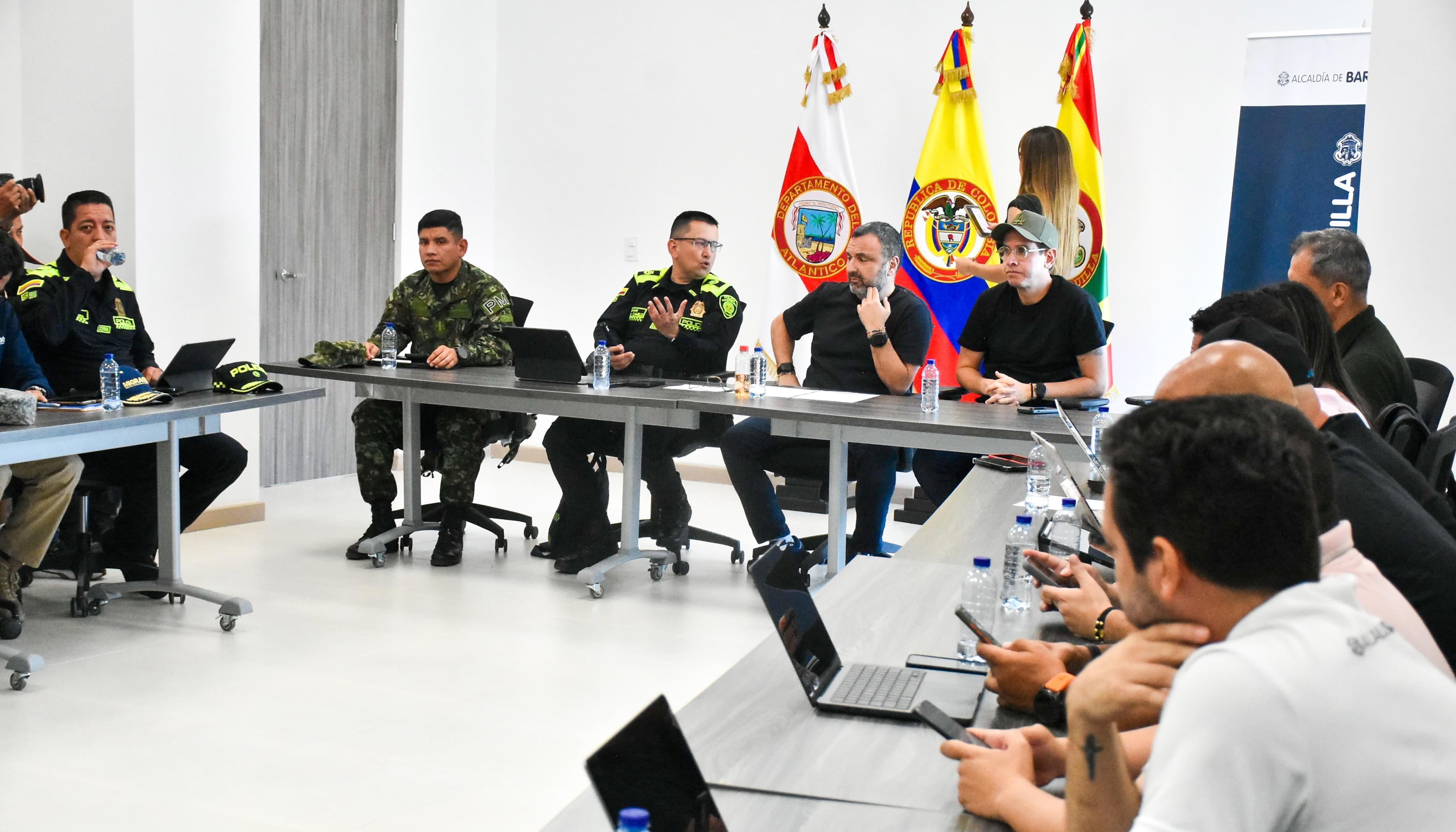 Consejo de seguridad previo a la celebración de la Navidad en Barranquilla. 