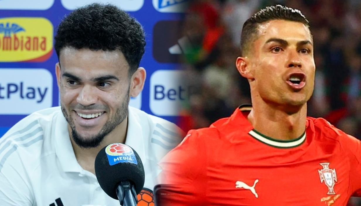 Luis Díaz y Cristiano Ronaldo.