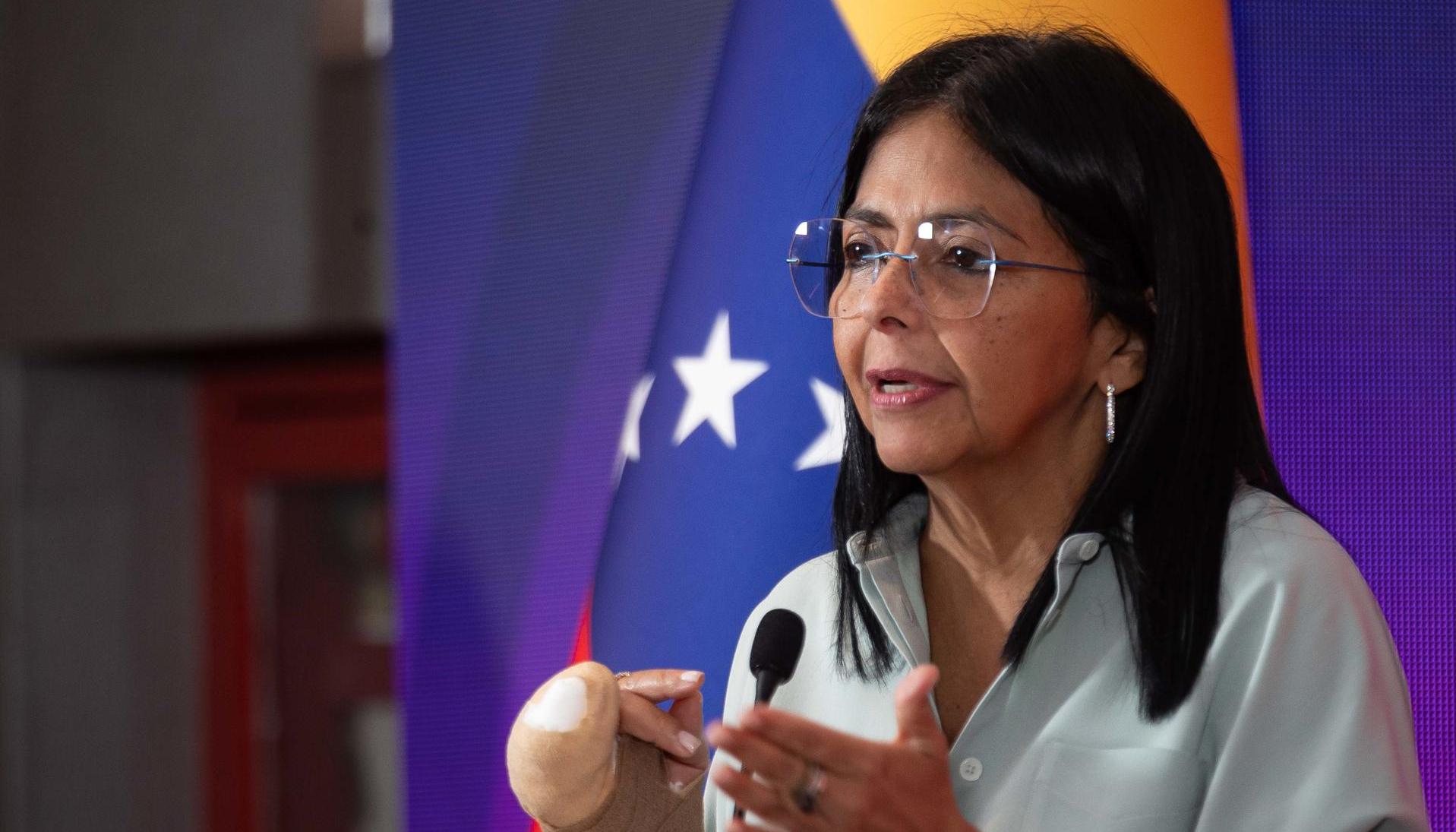 Delcy Rodríguez, vicepresidenta de Venezuela.