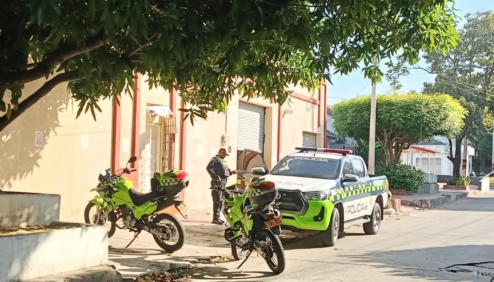 Lugar donde hicieron los disparos esta tarde en el barrio Boston. 