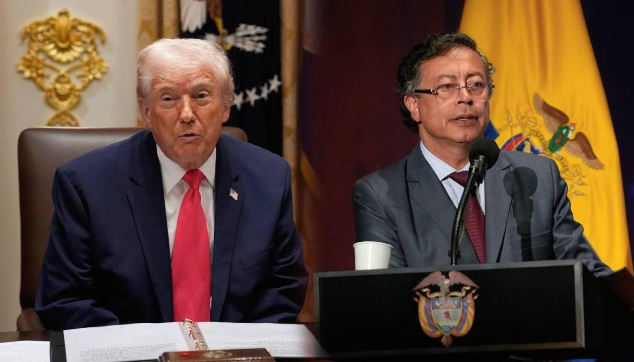 Donald Trump y Gustavo Petro.