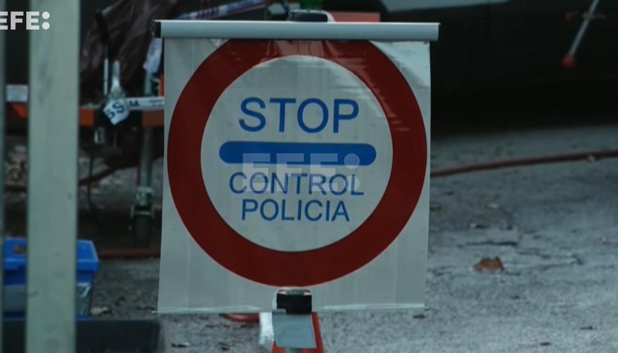 Control de Policía en carreteras españolas.