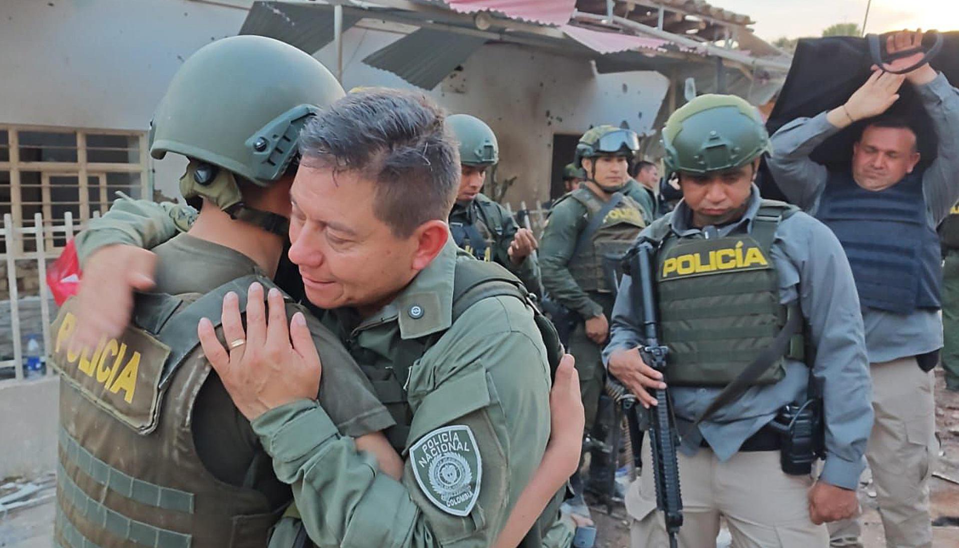 El general William Rincón Zambrano, durante una visita a Buenos Aires, Cauca