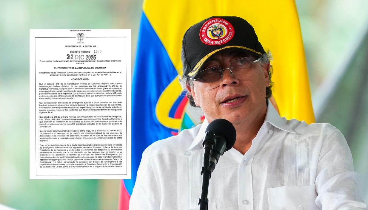 Petro y sus ministros avalaron el decreto de emergencia económica en el país. 