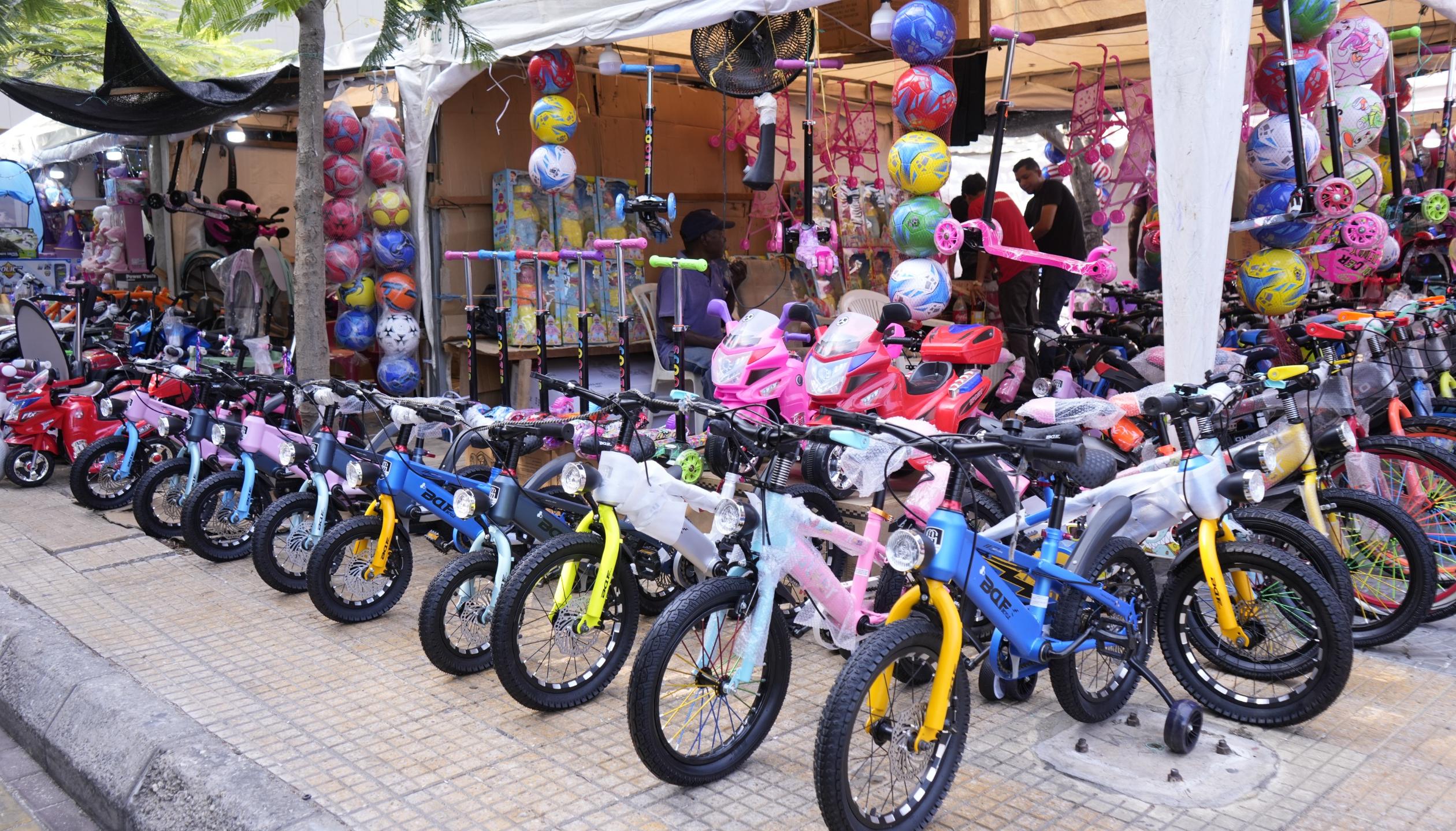 La Feria del Juguete en el Paseo Bolívar. 