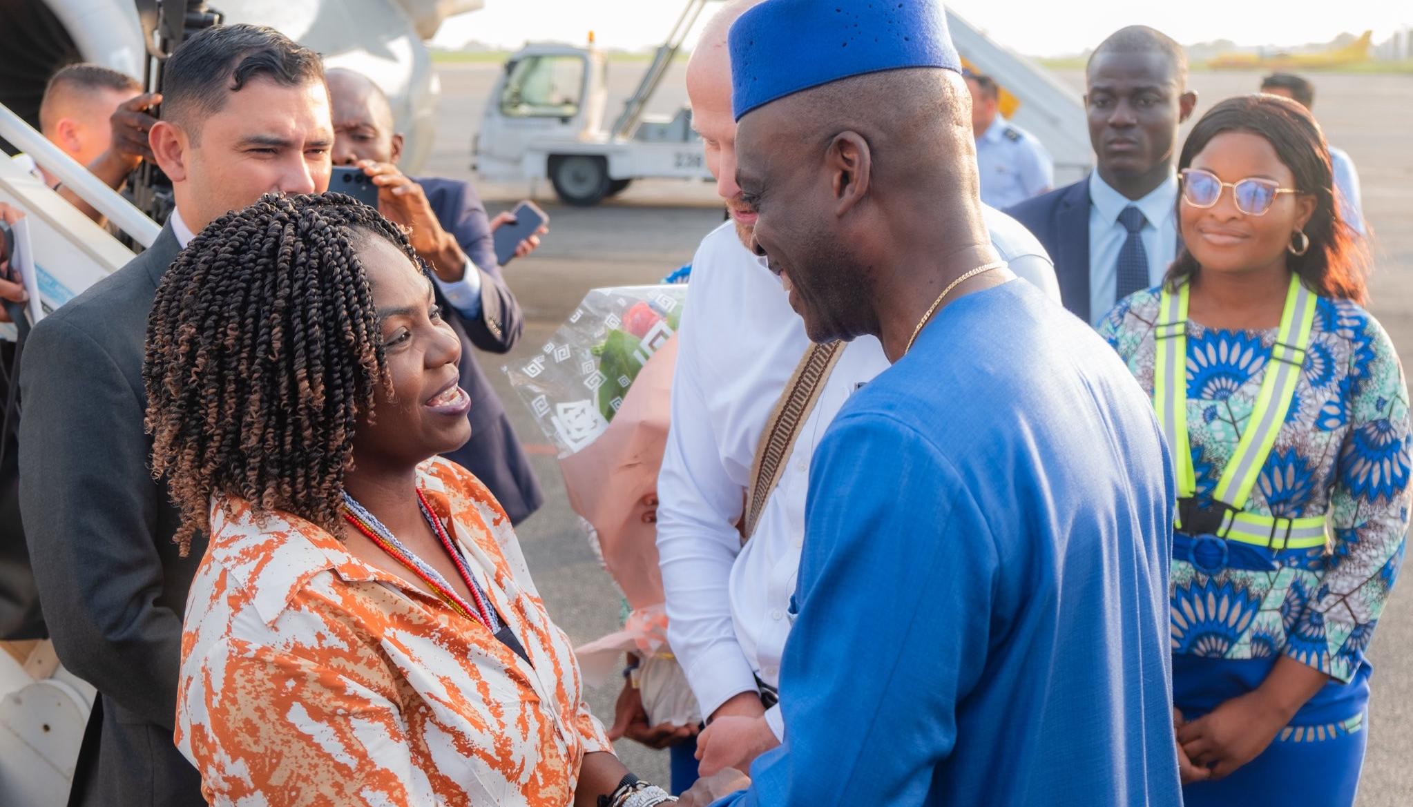 Francia Márquez llegando a Togo