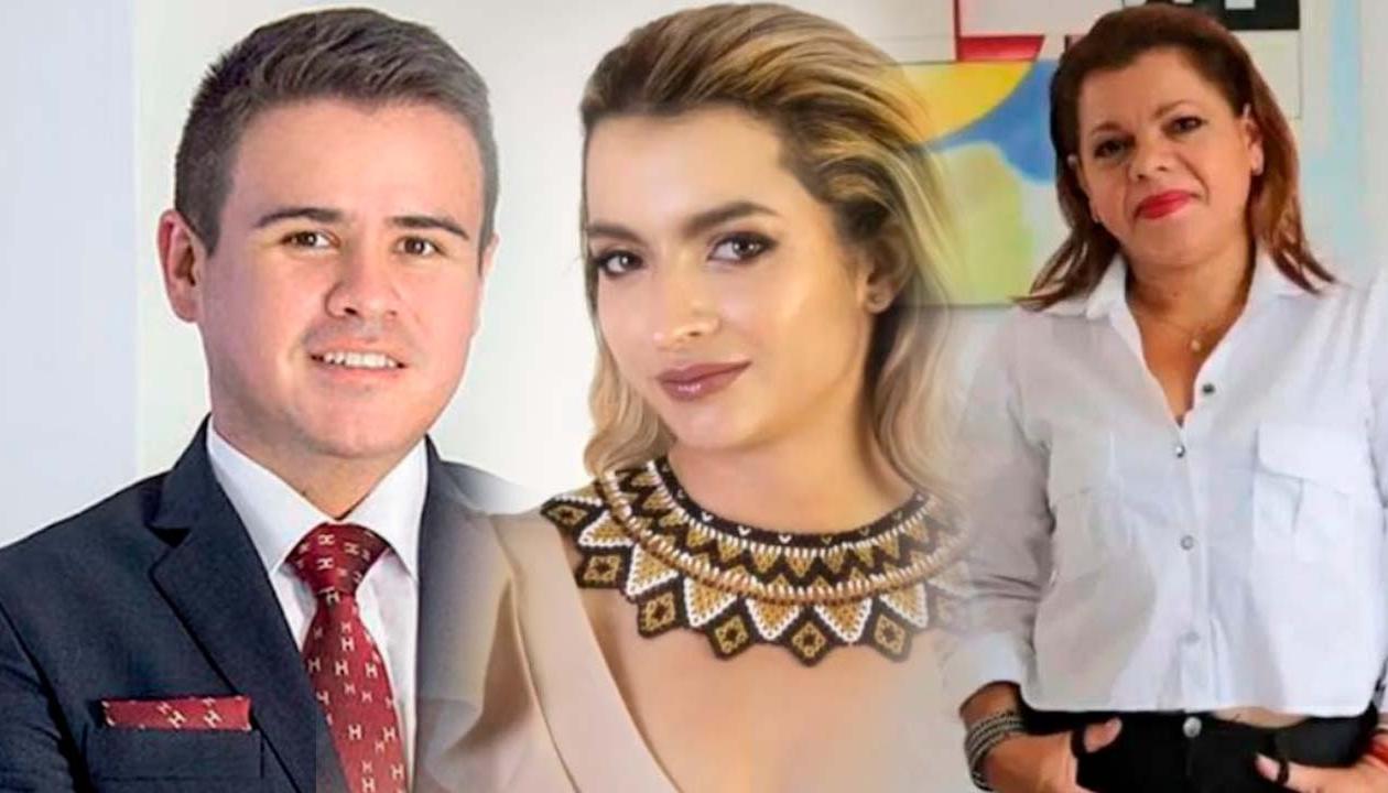 El viceministro Dumar Guevara, Andrea Petro y Mary Luz Herrán.