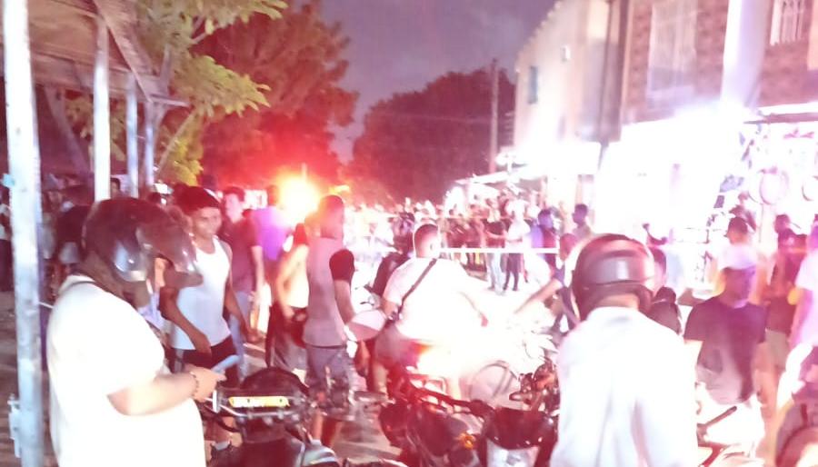 Lugar donde ocurrió el ataque sicarial. 