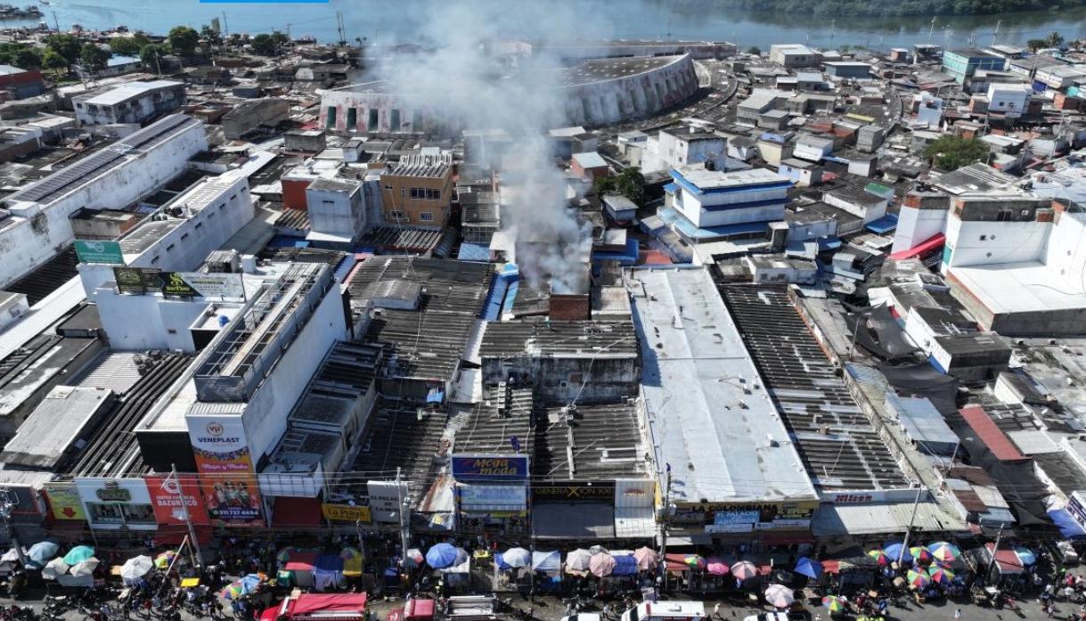 Imagen del incendio.