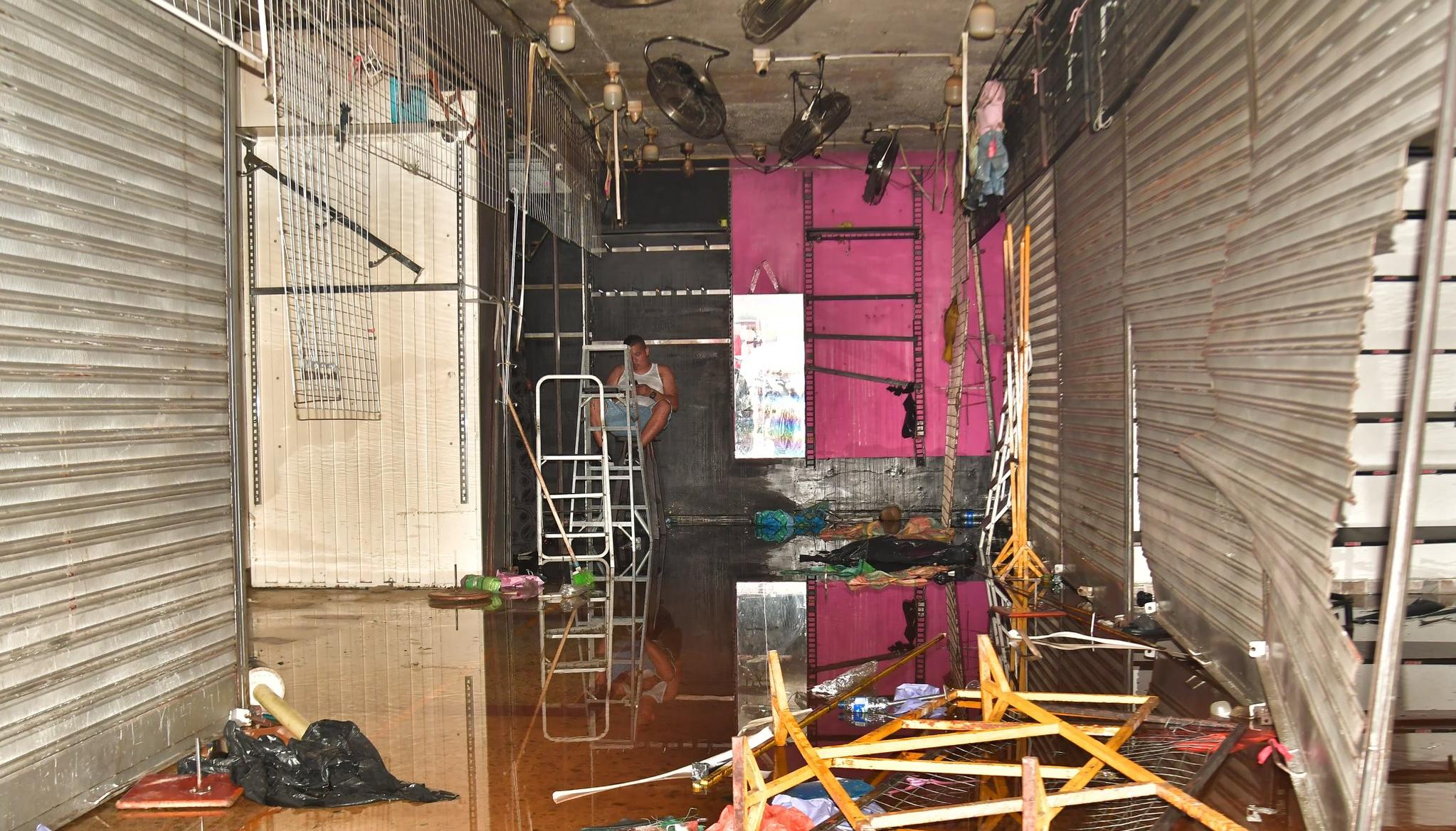 Uno de los locales afectados