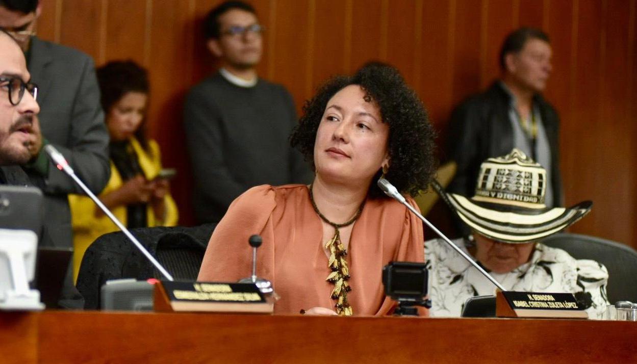 Congresista Isabel Zuleta. 