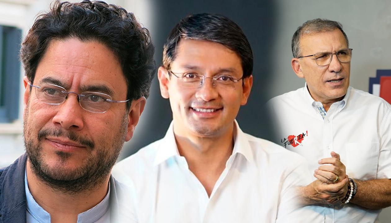 Iván Cepeda, Camilo Romero y Roy Barreras.