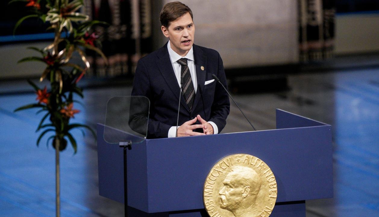 El presidente del Comité Noruego del Nobel, Jørgen Watne Frydnes.