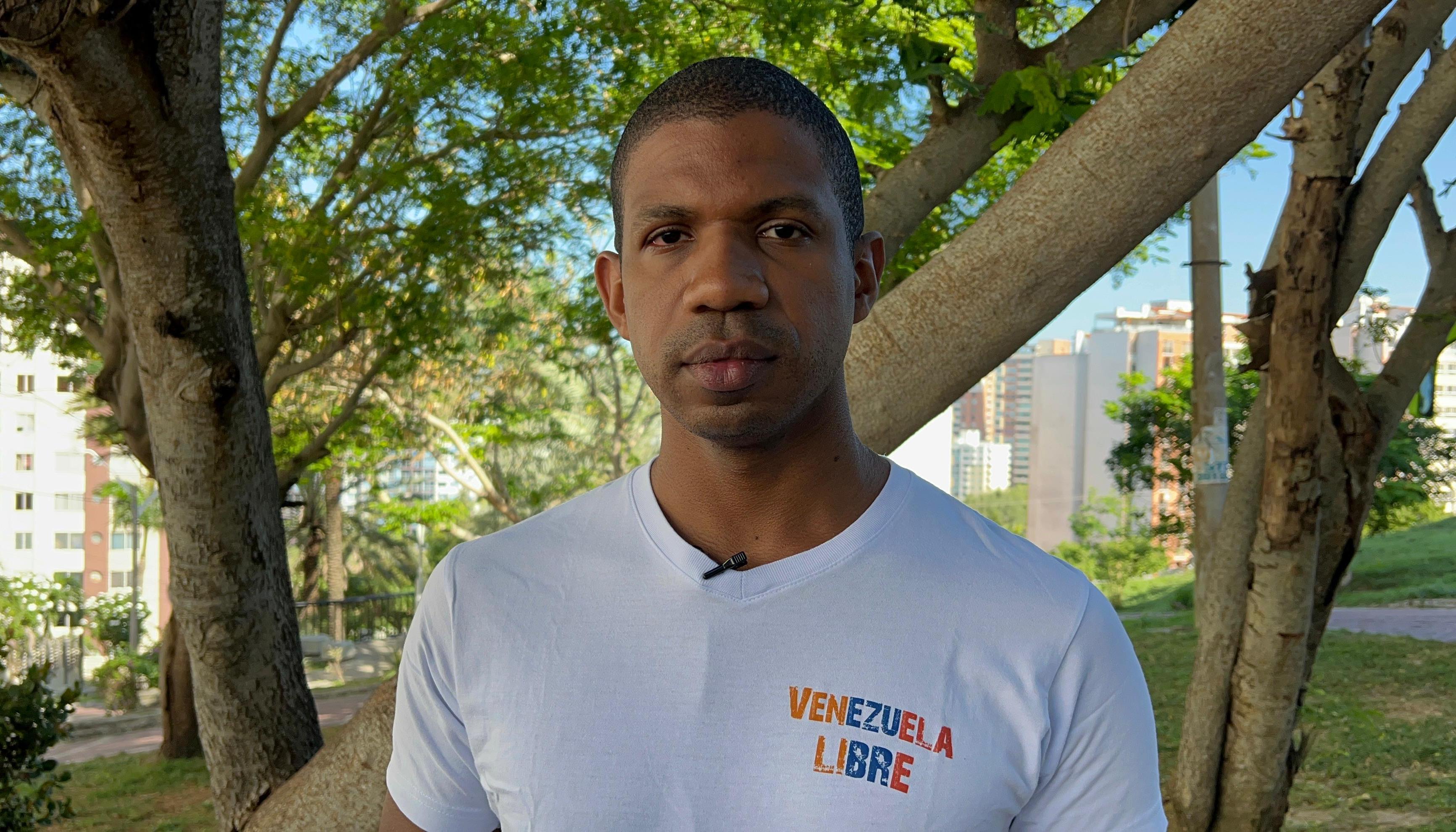 Juan Carlos Viloria, vicepresidente de 'Venezolanos en Barranquilla', y Nicolás Maduro, Presidente de Venezuela.