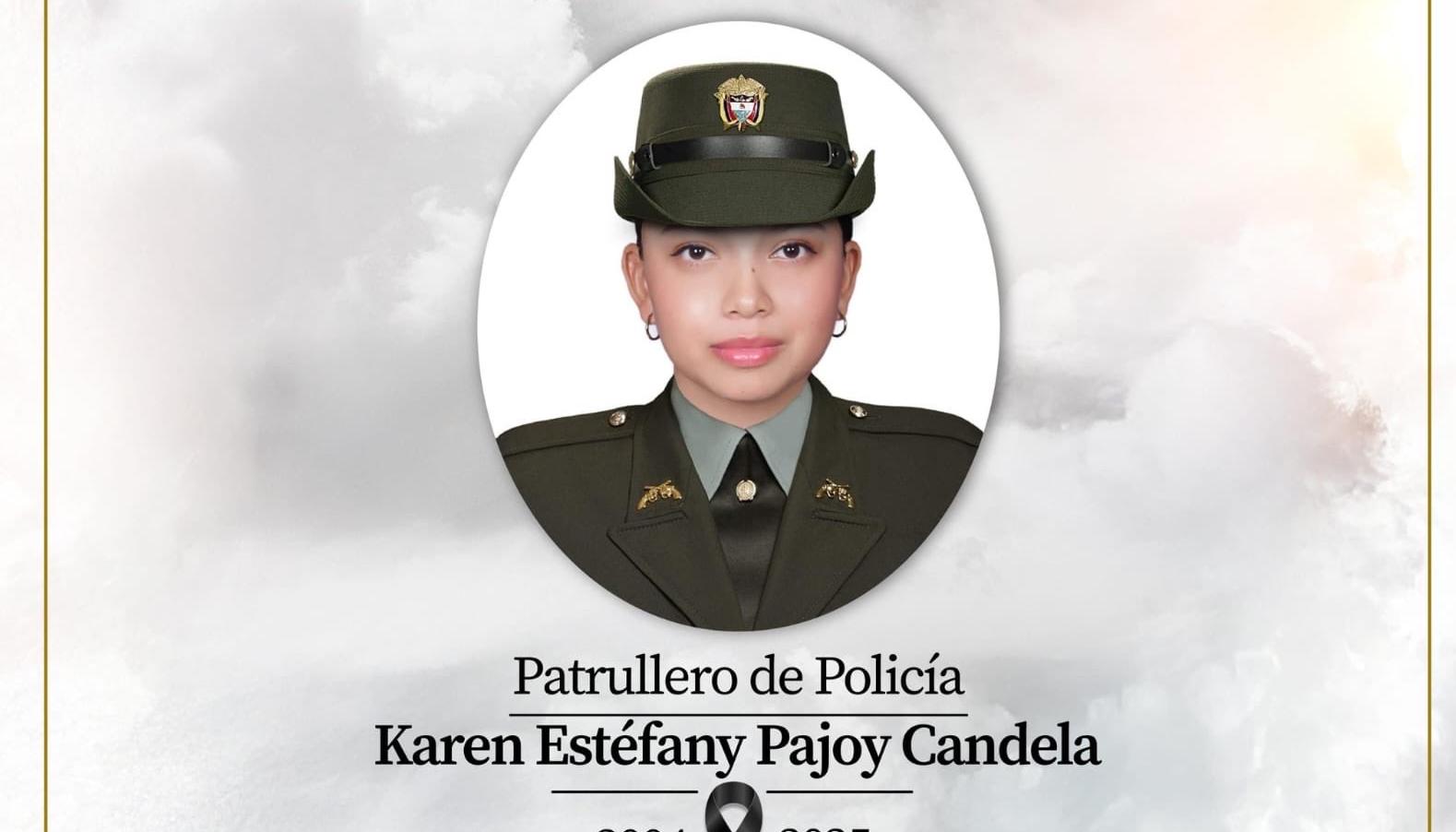 Patrullera Karen Pajoy Candela.