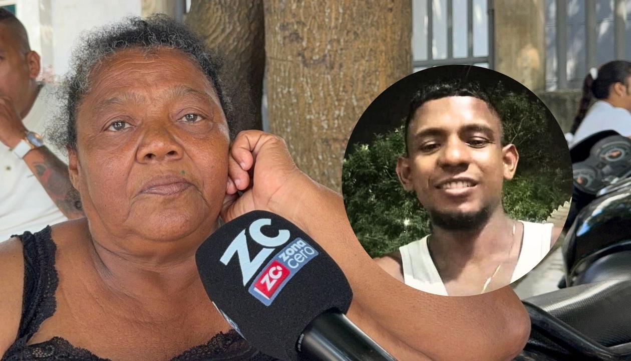 Luz Marina Vázquez y su hijo Brayan Rebolledo Vásquez.