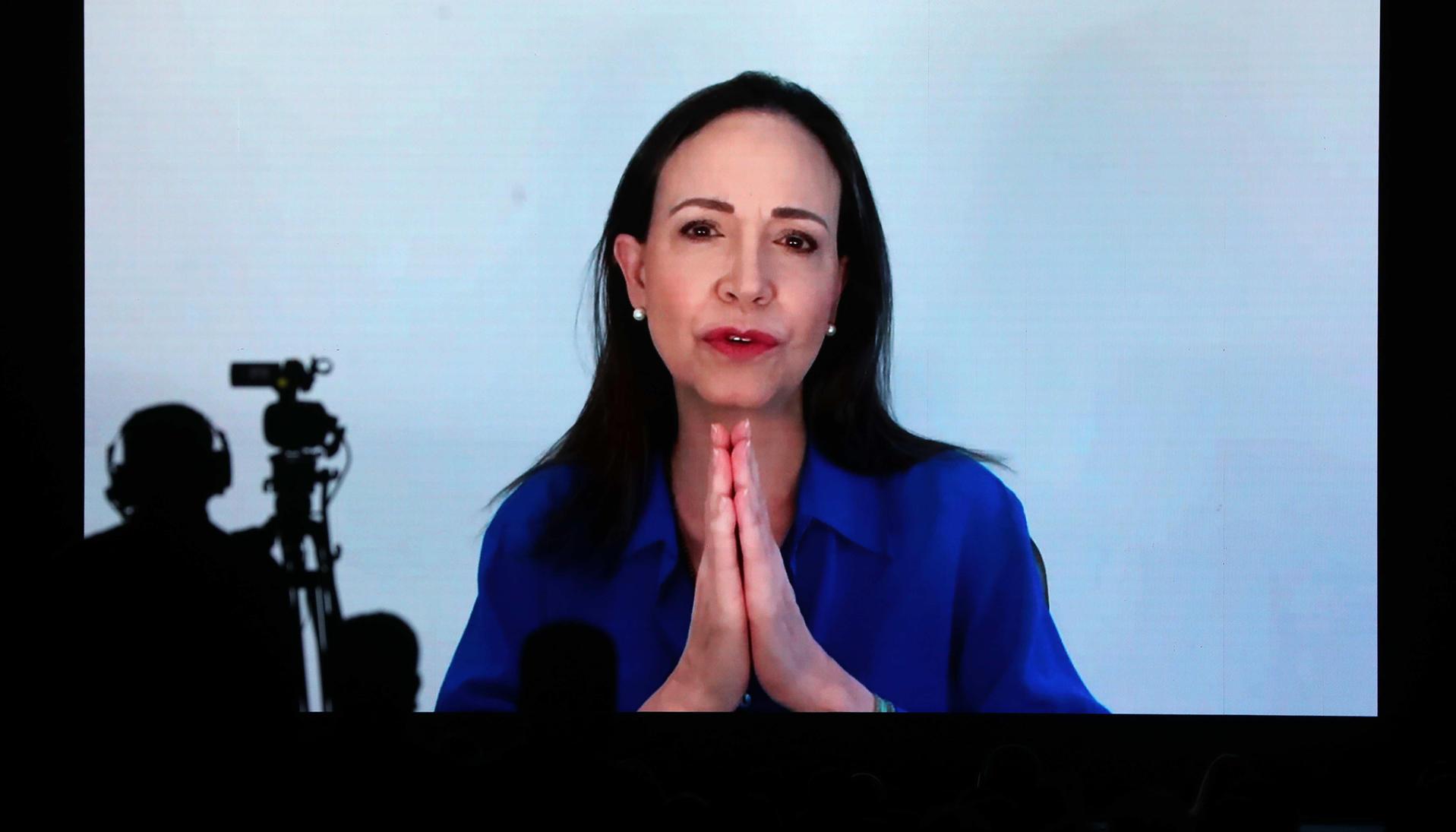 La líder de la oposición venezolana María Corina Machado.