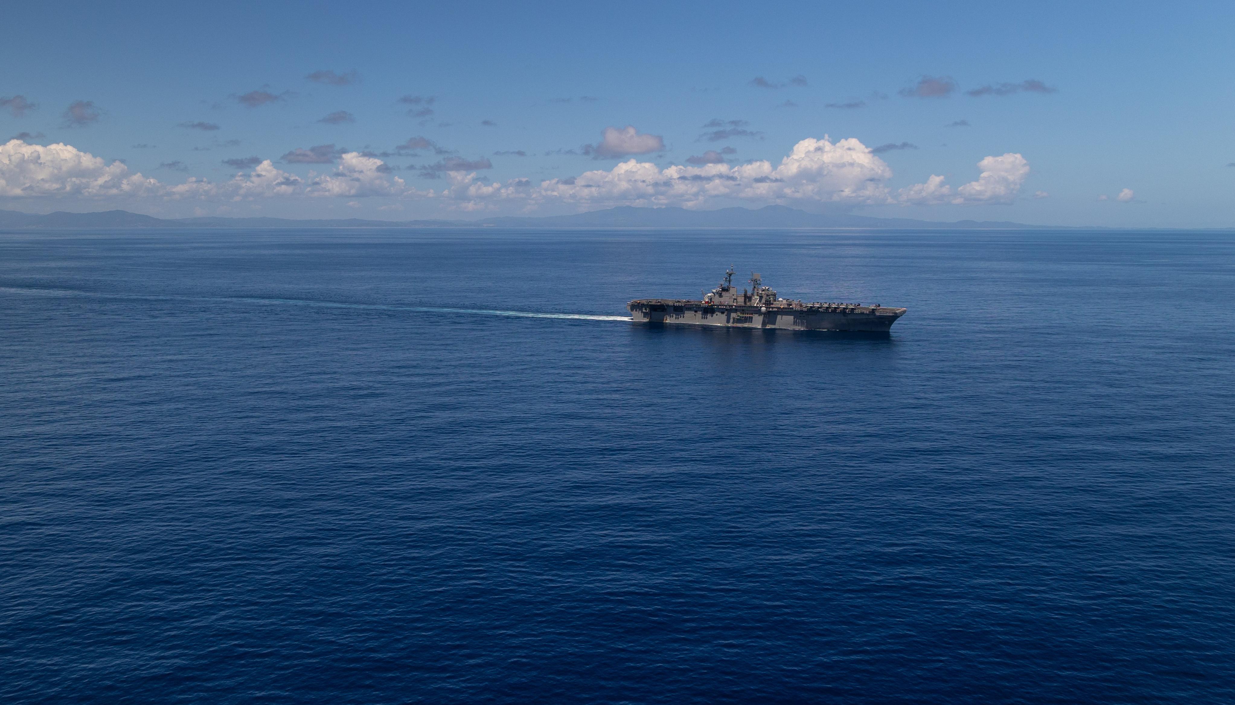Imagen de la flota que se encuentra en el Caribe.