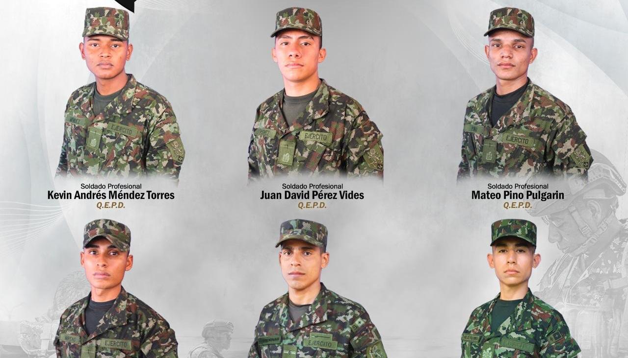 Los militares asesinados.