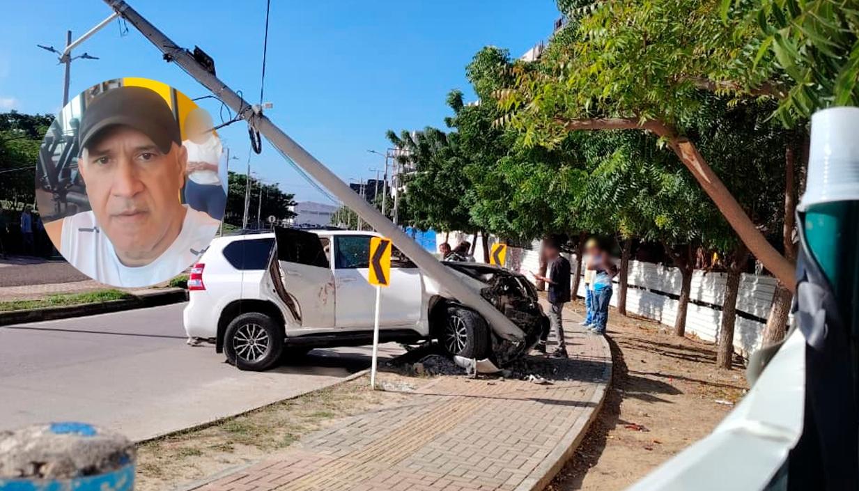 Néstor Moisés Santamaría Bastidas, la víctima mortal, y el lugar de los hechos.