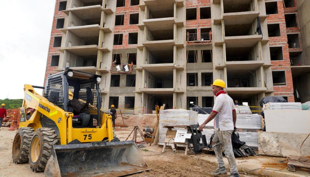 Obra en construcción en Juan de Acosta