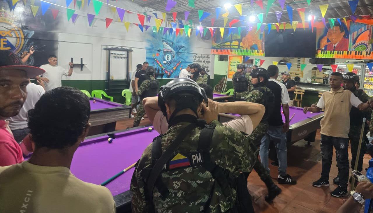 Operativo de la Policía.