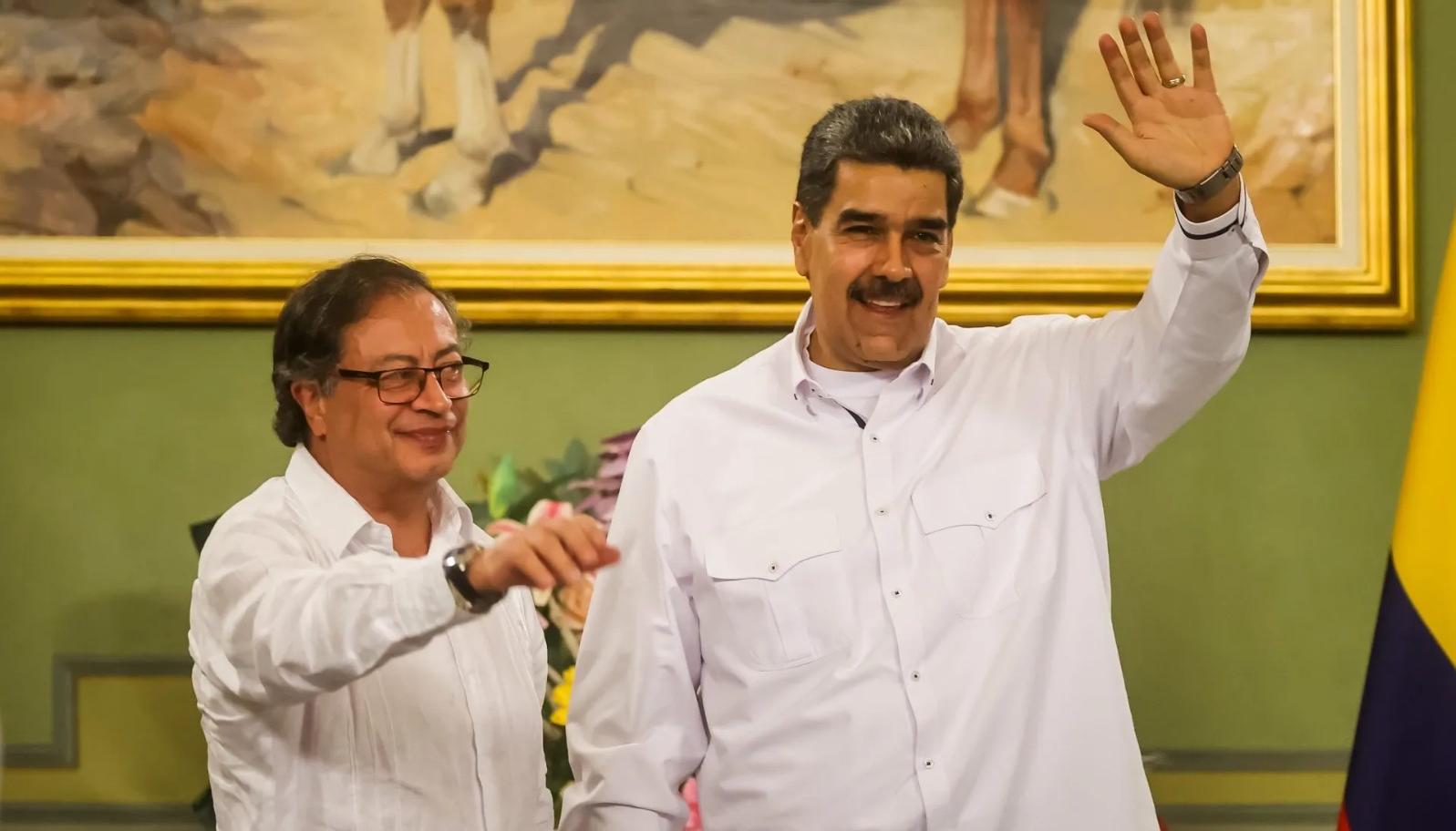 Gustavo Petro y Nicolás Maduro.