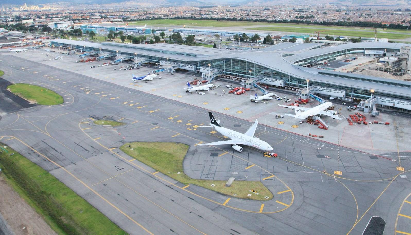 Pista del aeropuerto El Dorado.