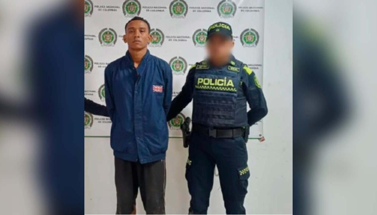 Jhony Feria Julio fue capturado por la Policía en el mismo sitio de los hechos. 