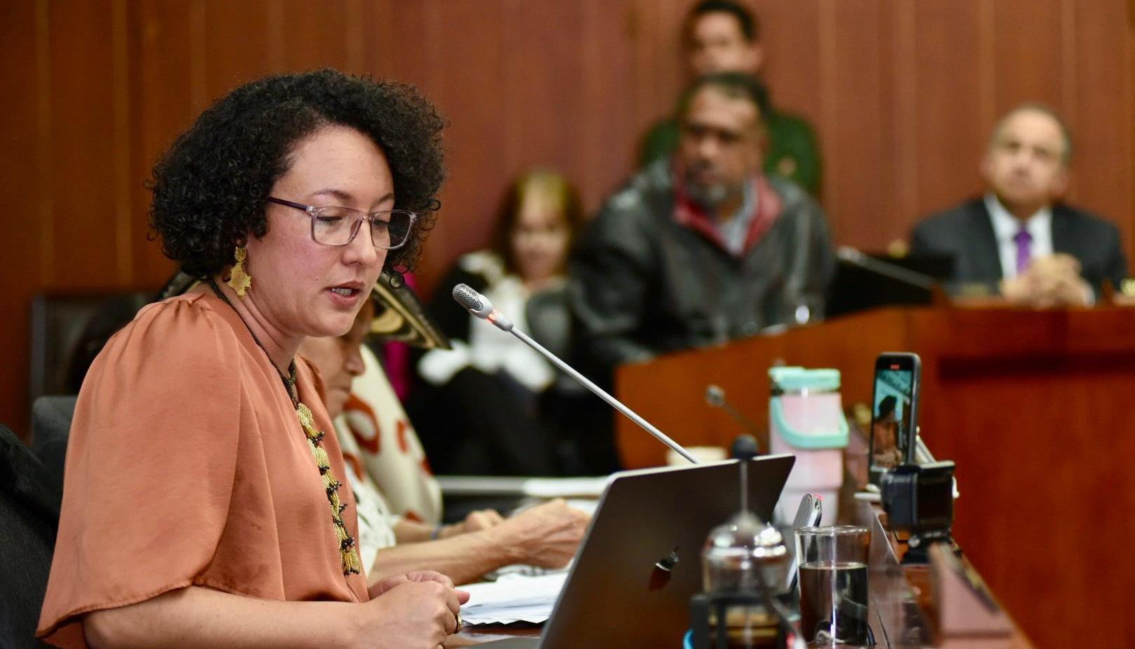 La senadora Isabel Cristina Zuleta.