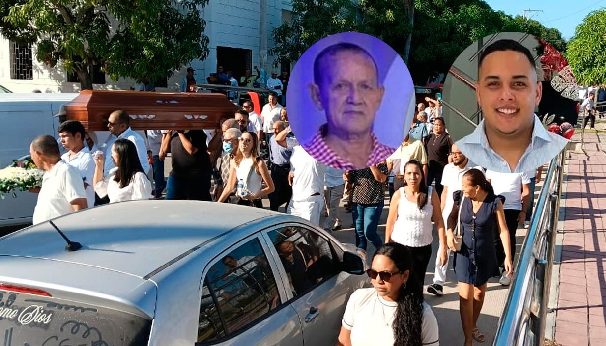 Sepelio de Carlos Nelson Salas Pérez y su nieto Carlos Miguel Salas Cantillo. 
