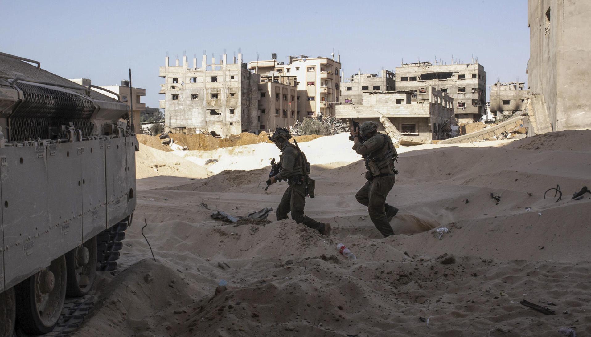 Soldados israelí en Gaza. 