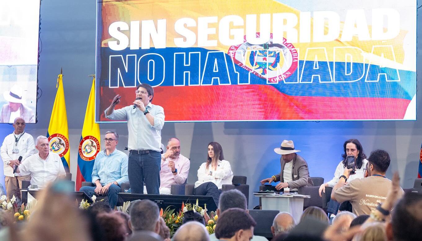 Miguel Uribe Turbay durante un foro de precandidatos del Centro Democrático.