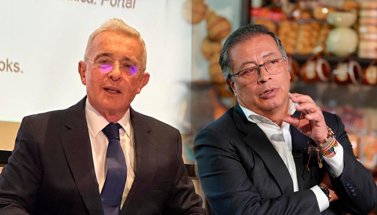 Álvaro Uribe Vélez y Gustavo Petro.