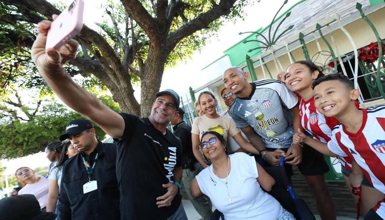 El Alcalde Alex Char estuvo acompañado de Jermein Peña.