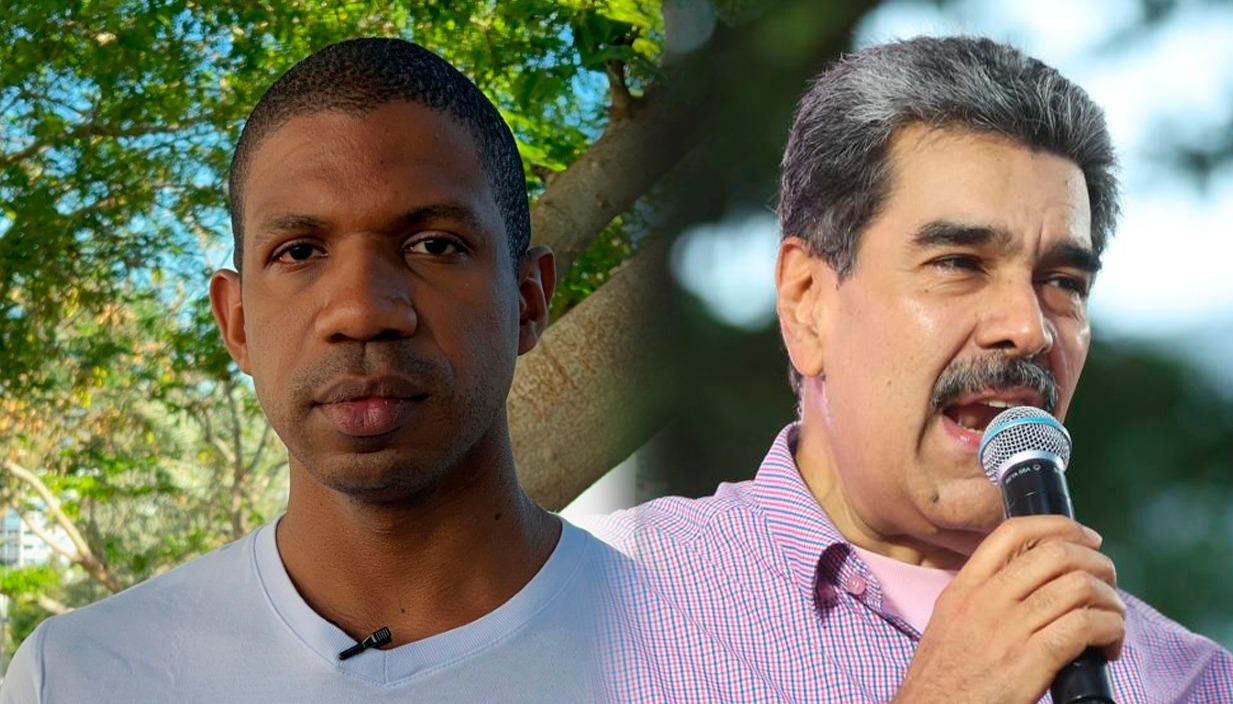 Juan Carlos Viloria, vicepresidente de 'Venezolanos en Barranquilla', y Nicolás Maduro, Presidente de Venezuela.