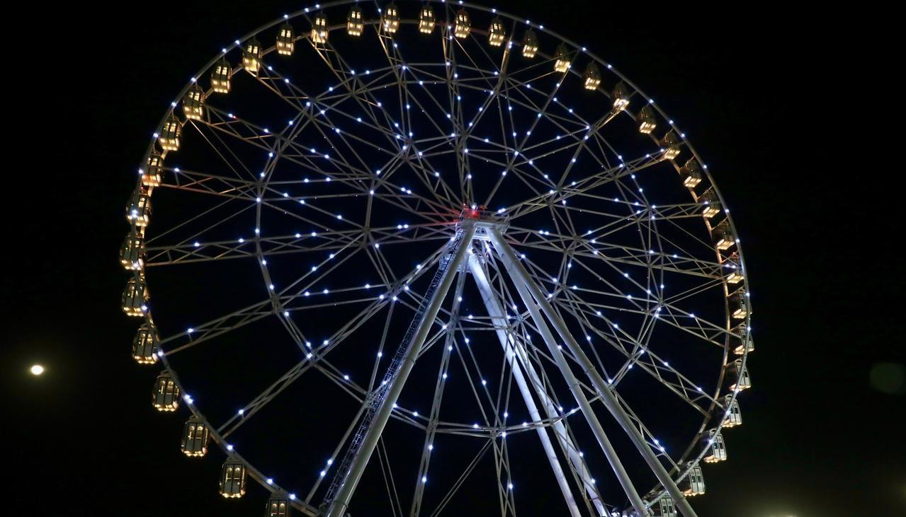 Luna del Río en el Gran Malecón.
