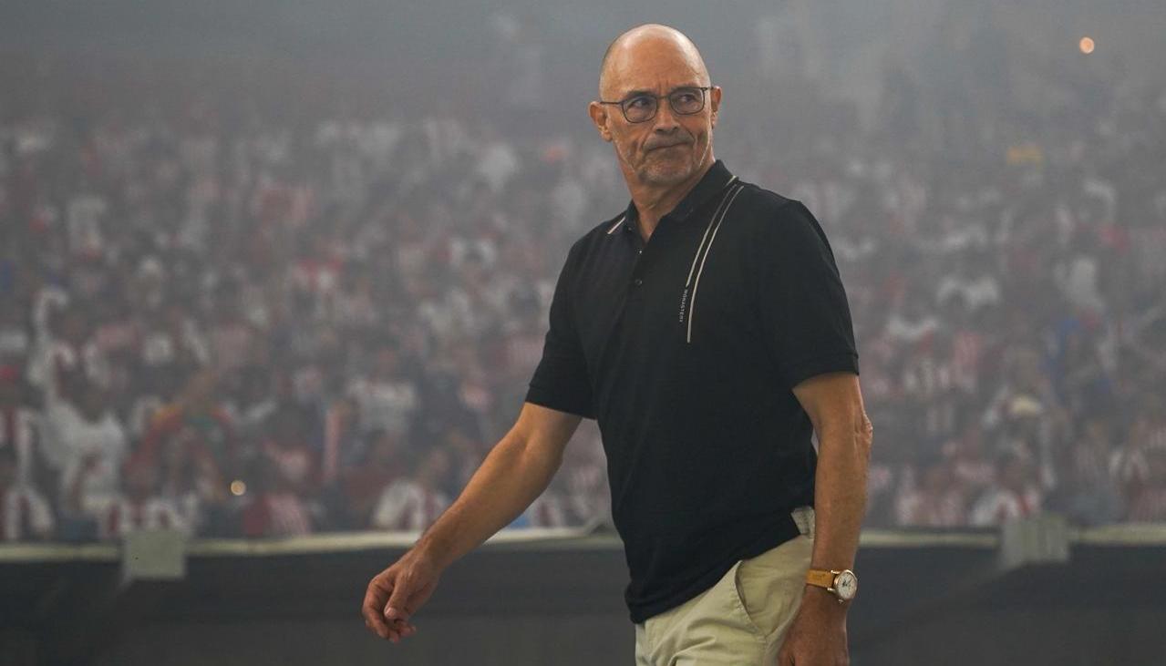 Alfredo Arias, técnico del Junior, quedó a un paso de ganar su primer título en Colombia.