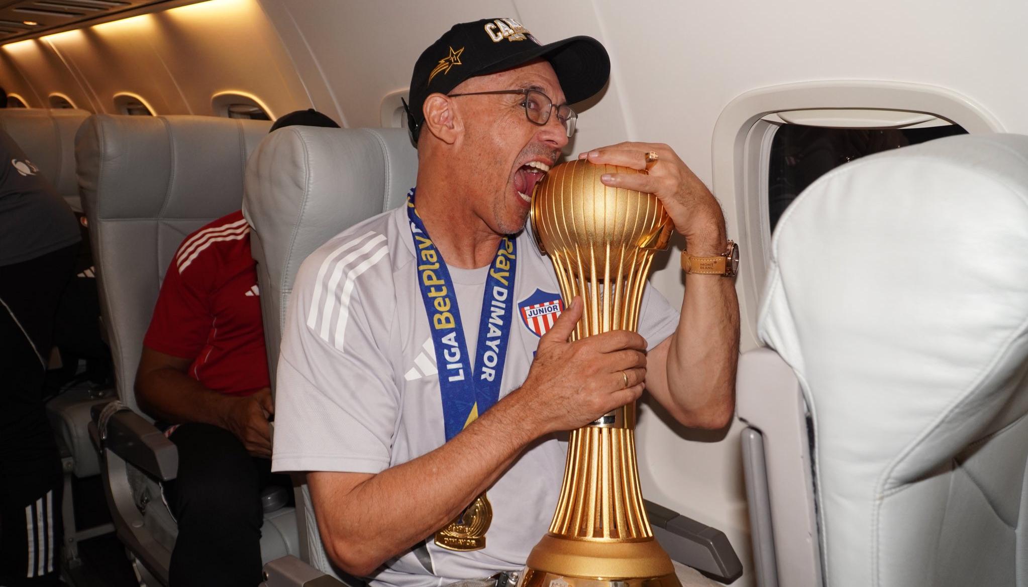 Alfredo Arias logró con Junior su primer título de Liga en Colombia. 